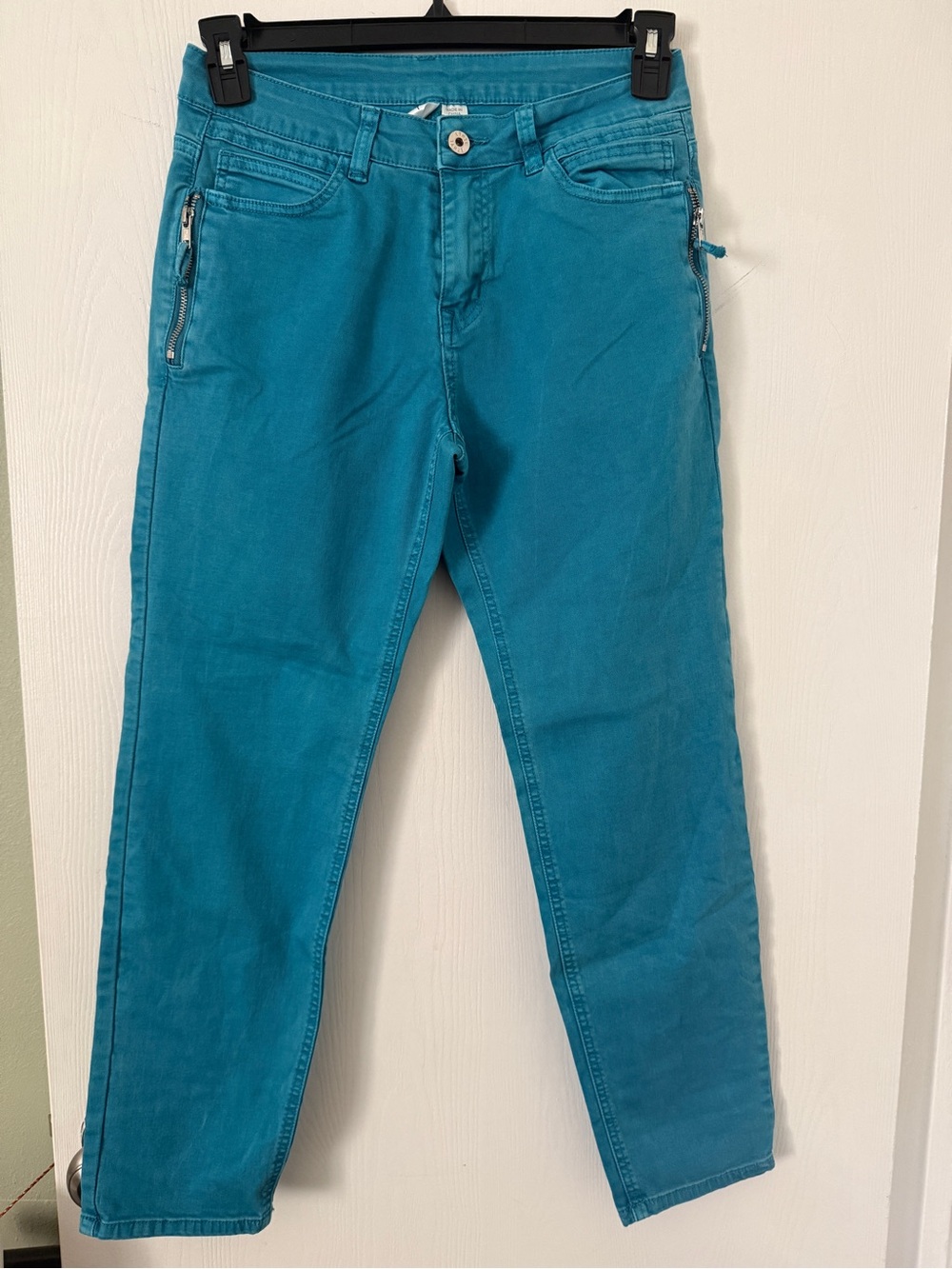 🌻 5/$16🌻Teal Slim Straight Pants with Zip Pockets